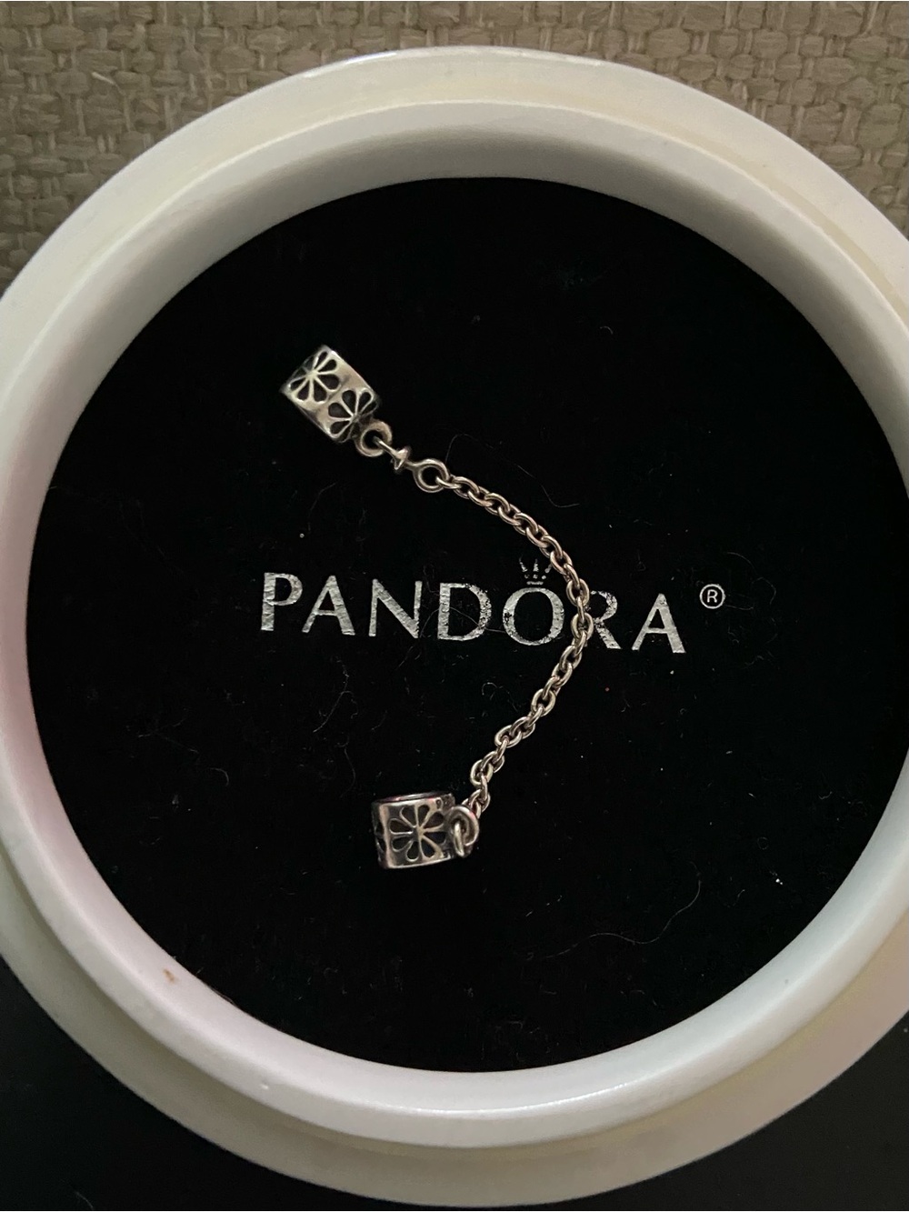 Pandora Silver Daisy Safety Chain - Silver